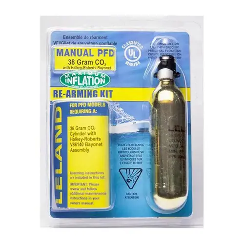 Inflatable Life Jacket Rearming Kit, Manual, 38 g., 1/2" Bayonet Inflatable Life Jacket Rearming Kit, Manual, 38 g., 1/2" Bayonet