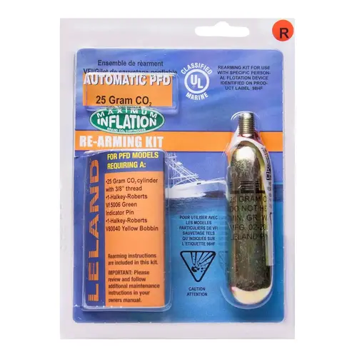 25 Gram Inflatable PFD Rearming Kit for V85000 Series, Automatic 25 Gram Inflatable PFD Rearming Kit for V85000 Series, Automatic