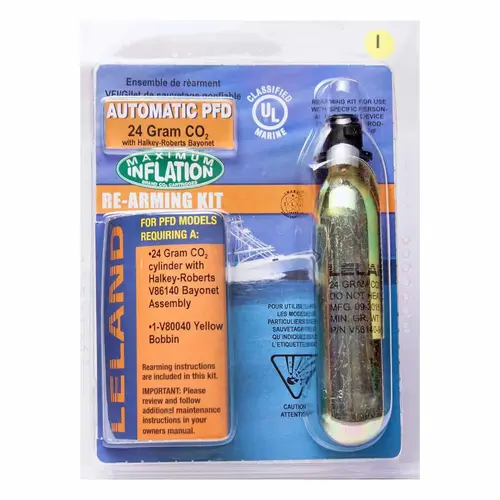 24 Gram Inflatable PFD Rearming Kit with Bayonet, Automatic 24 Gram Inflatable PFD Rearming Kit with Bayonet, Automatic