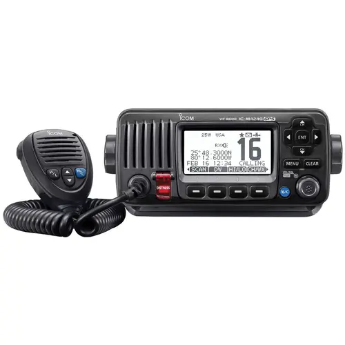 M424G Fixed-Mount VHF Radio with GPS Receiver Black M424G Fixed-Mount VHF Radio with GPS Receiver Black