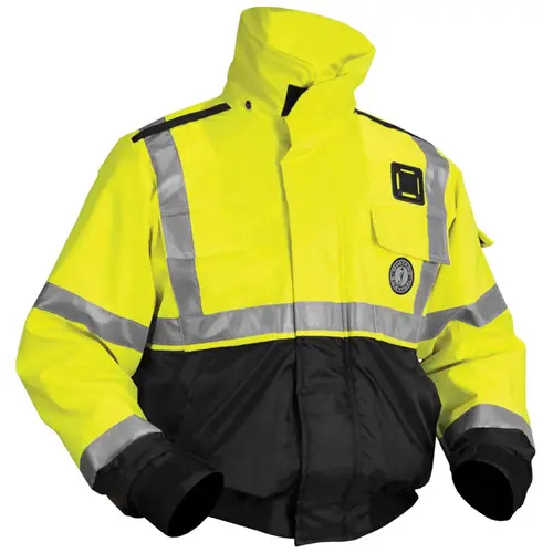 ANSI High Visibility Flotation Jacket, Large Yellow ANSI High Visibility Flotation Jacket, Large Yellow