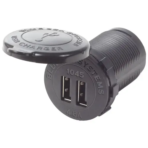 Dual USB Charger, Socket Mounted Dual USB Charger, Socket Mounted