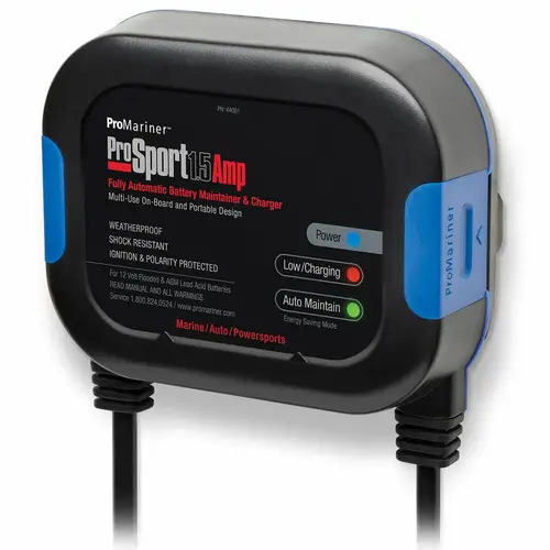 ProSport Automatic Marine Battery Maintainer and Charger, 1.5 Amp ProSport Automatic Marine Battery Maintainer and Charger, 1.5 Amp