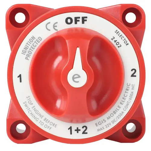 e-Series 350A Battery Selector Switch Off/1/Both/2 w/AFD e-Series 350A Battery Selector Switch Off/1/Both/2 w/AFD