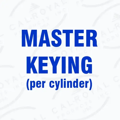 MASTER KEYING (INCLUDING KA CHARGES) MASTER KEYING (INCLUDING KA CHARGES)