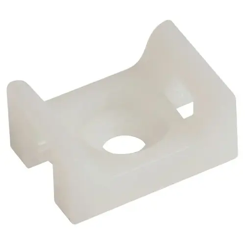 Cable Tie, Mounts, #10 Screw, 25-Pack White Cable Tie, Mounts, #10 Screw, 25-Pack White
