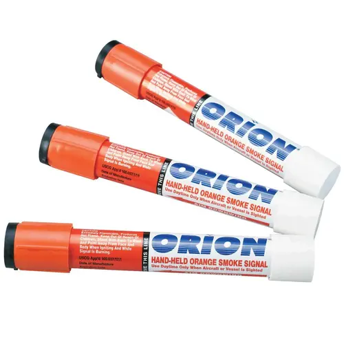 Handheld Orange Smoke Flares, 3-Pack Handheld Orange Smoke Flares, 3-Pack