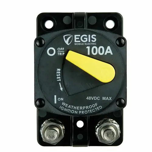 MOBILE ELECTRIC Circuit Breaker, 87 Series, 100 A, Surface Mount, Retail Pack MOBILE ELECTRIC Circuit Breaker, 87 Series, 100 A, Surface Mount, Retail Pack