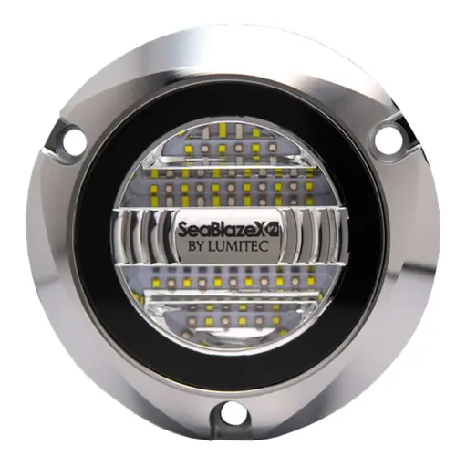 SeaBlaze X2 LED Underwater Light White/Blue, Polished Bezel SeaBlaze X2 LED Underwater Light White/Blue, Polished Bezel