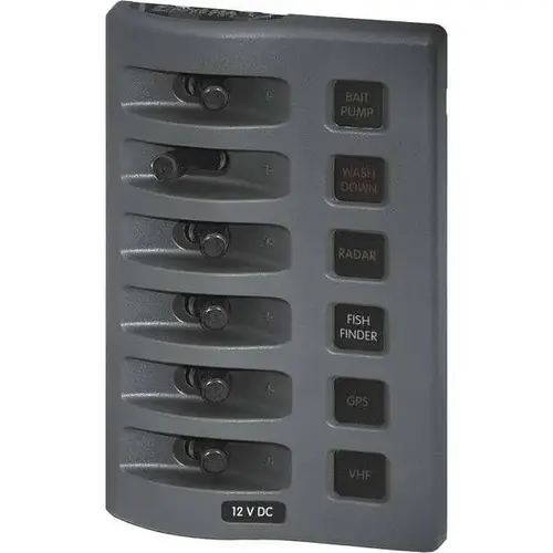 WeatherDeck Waterproof Fuse Panel, Six-Position WeatherDeck Waterproof Fuse Panel, Six-Position