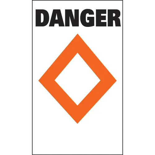 "Danger" Buoy Label Orange "Danger" Buoy Label Orange