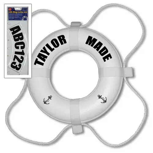 Life Ring Letter Kit Black Life Ring Letter Kit Black