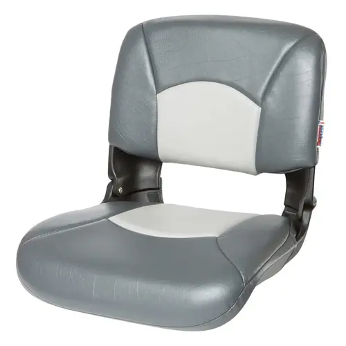 All-Weather Folding Seat, High Back, Charcoal/Gray All-Weather Folding Seat, High Back, Charcoal/Gray
