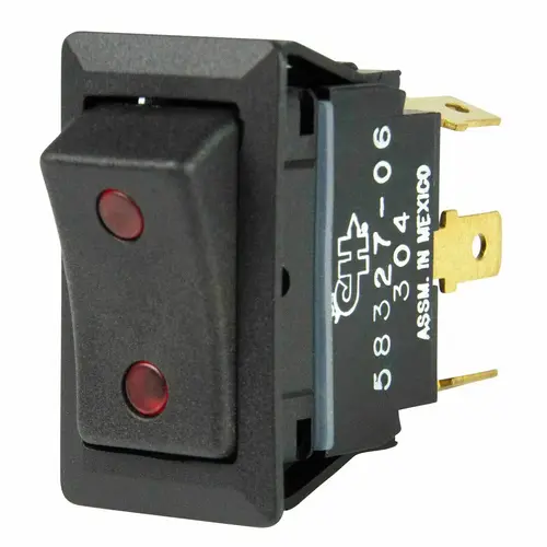 Rocker Switch, Two LEDs, On/Off/On, SPDT Rocker Switch, Two LEDs, On/Off/On, SPDT