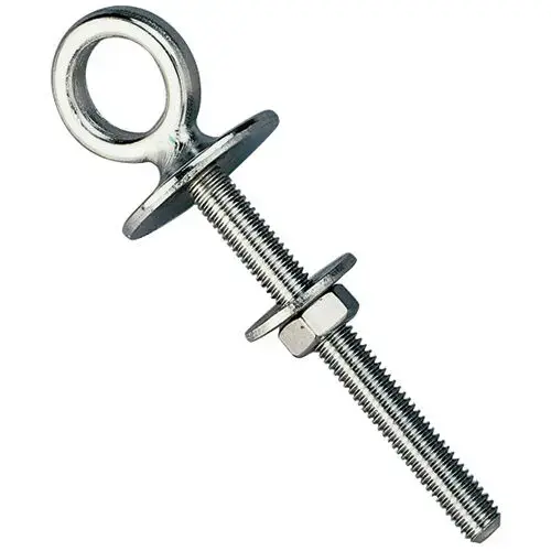 8mm (5/16") Stock Dia. Bolt, 4-5/16"L, 5/16" Hole Dia., 3" Stock Length, 1" Plate Dia. 8mm (5/16") Stock Dia. Bolt, 4-5/16"L, 5/16" Hole Dia., 3" Stock Length, 1" Plate Dia.