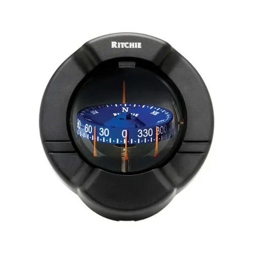 Venture SR-2 Bulkhead Compass Black with Blue Card Venture SR-2 Bulkhead Compass Black with Blue Card