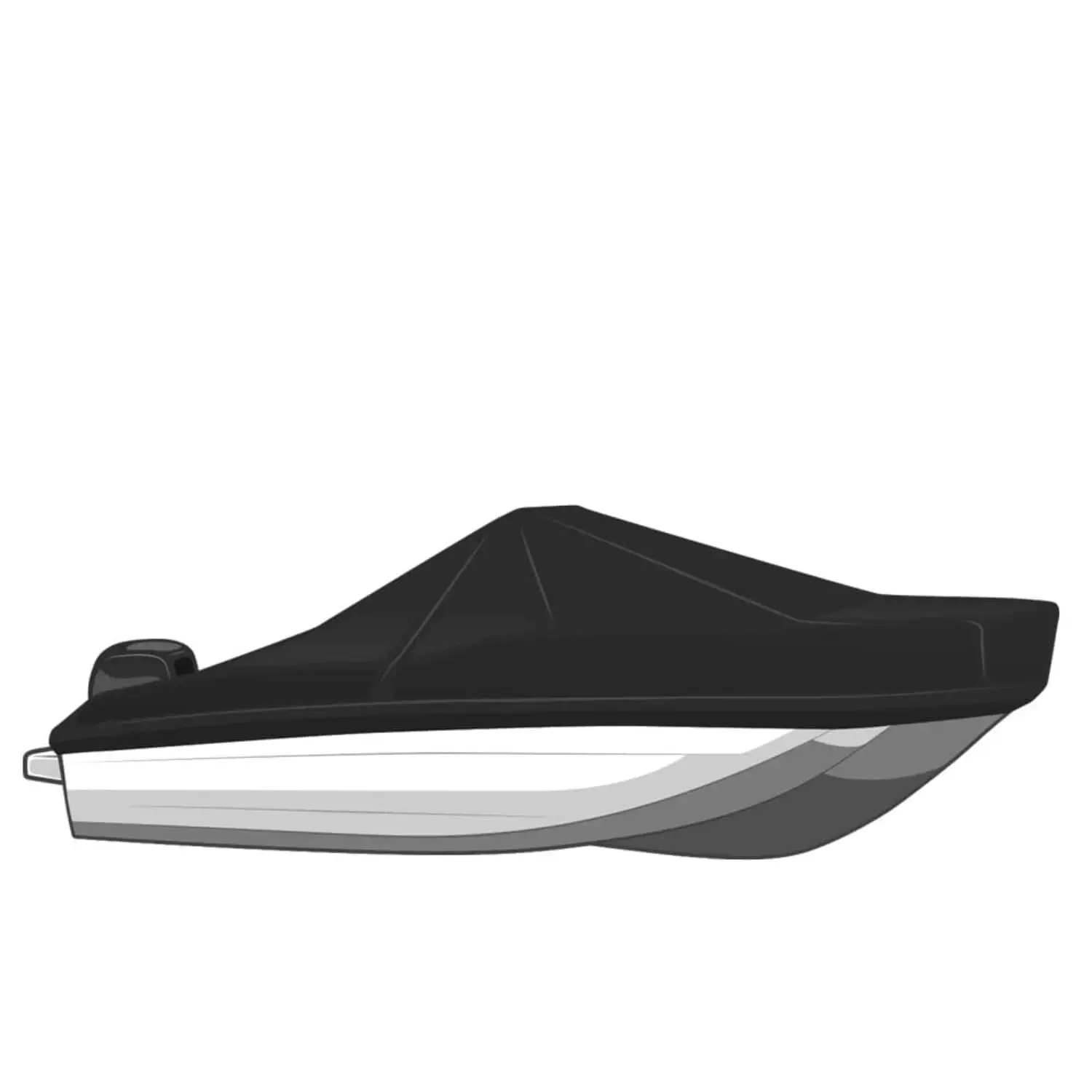 WESTLAND Exact Fit Boat Cover For 2005 SEA PRO SV 1900 Center Console O/B- Sharkskin Plus - Sharkskin Blue SP101S01