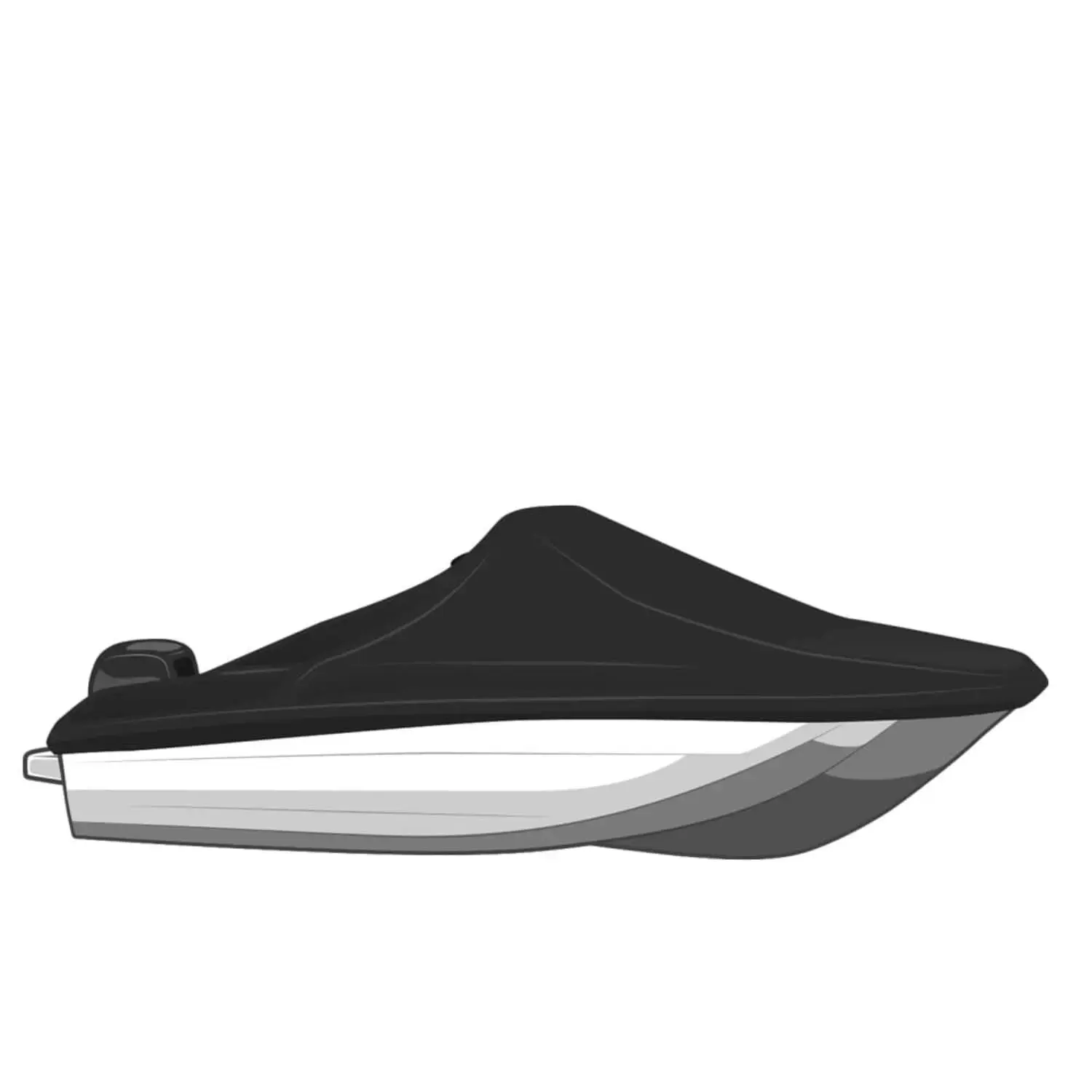 WESTLAND Exact Fit Boat Cover For 2005 SEA PRO SV 1500 Center Console O/B- Sunbrella - Captain Navy SP115A46