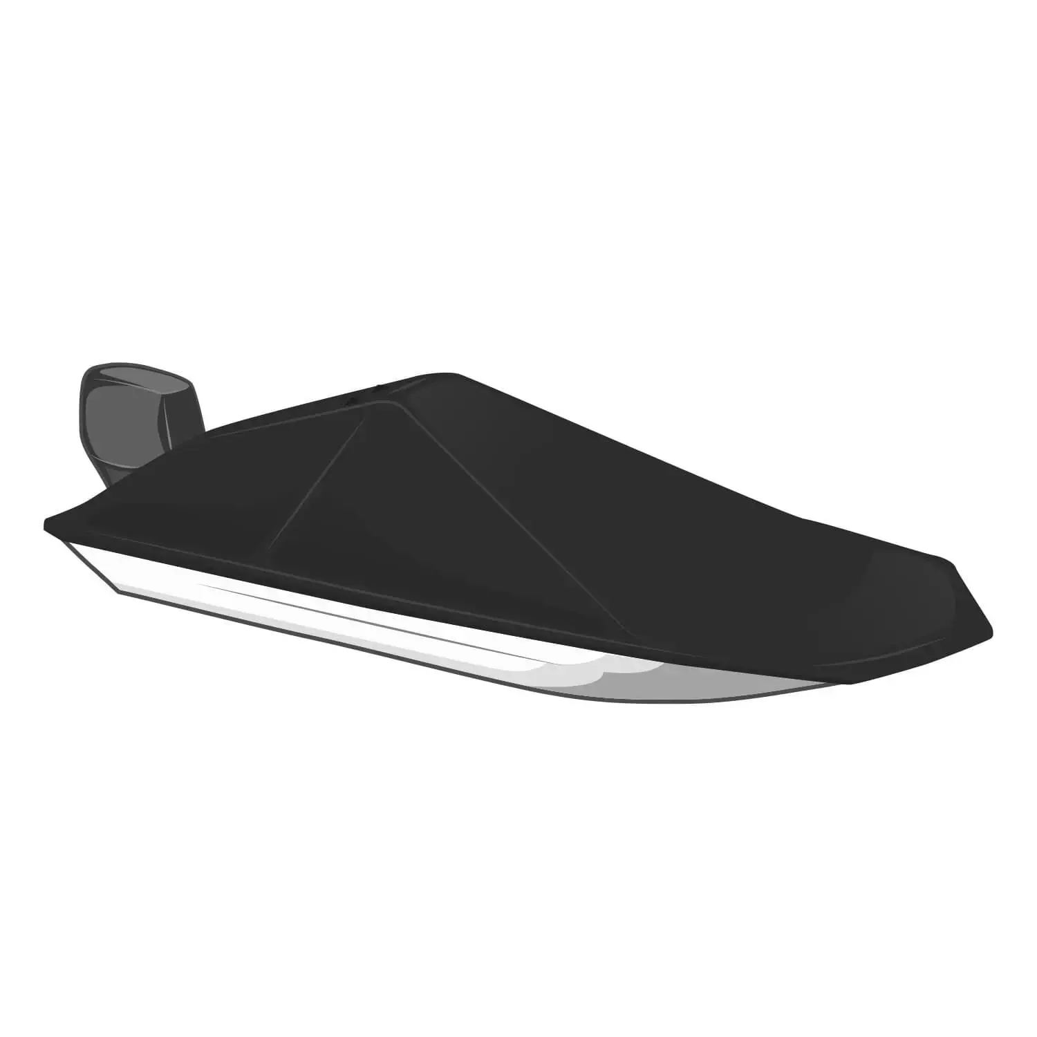 WESTLAND Exact Fit Boat Cover For 1997-2000 Alumacraft 175 Tournament PRO Tiller W/Port Troll MTR O/B- Sunbrella - Logo Red AU27075A66