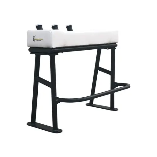 Original Leaning Post, Textured Black Frame, White Upholstery Original Leaning Post, Textured Black Frame, White Upholstery