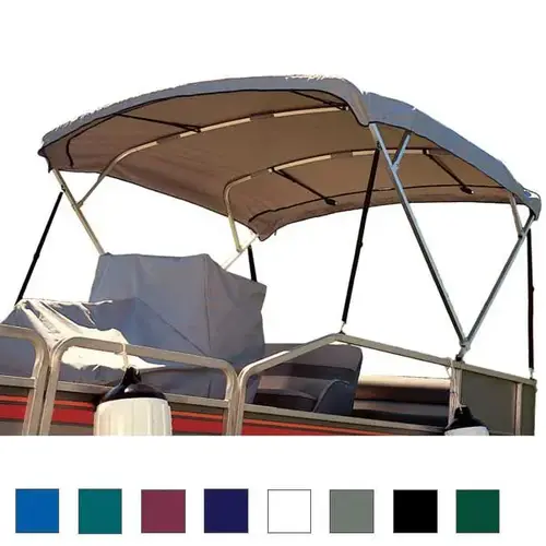 Pontoon Bimini Top - White Vinyl Pontoon Bimini Top - White Vinyl