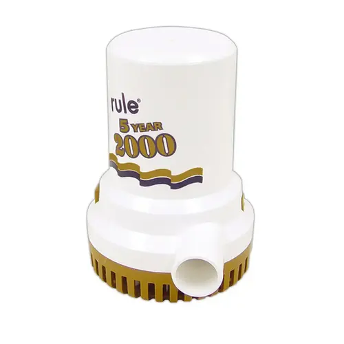 2000 GPH Electric Bilge Pump, Gold Series 2000 GPH Electric Bilge Pump, Gold Series