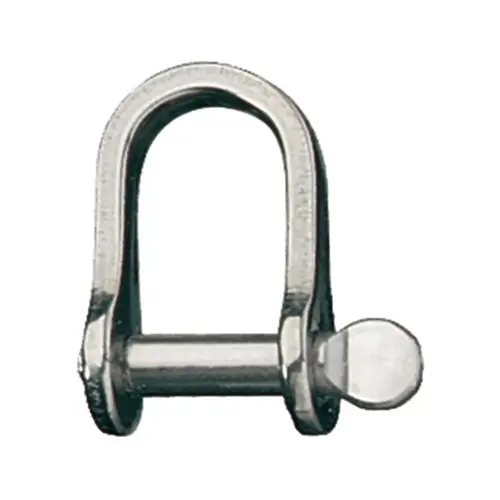 Stainless Steel Loose Pin "D" Shackle with 1/4" Pin, 7/8" IW Stainless Steel Loose Pin "D" Shackle with 1/4" Pin, 7/8" IW