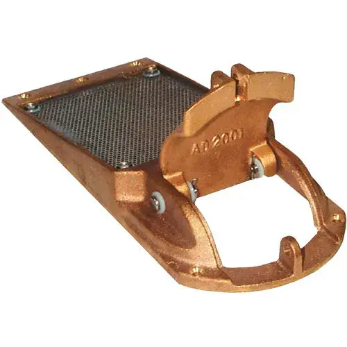 Bronze Perforated Hull Strainer for 2" Max. Thru-Hull, 0.188" Dia. Hole Screen Bronze Perforated Hull Strainer for 2" Max. Thru-Hull, 0.188" Dia. Hole Screen