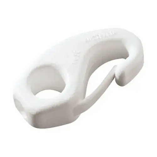 Shock Cord Hook with 9/32" Cord White Shock Cord Hook with 9/32" Cord White