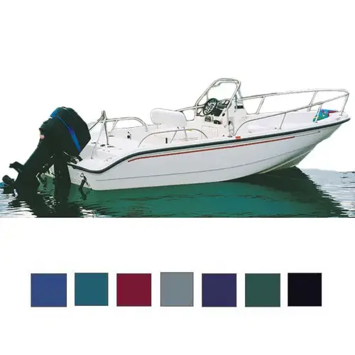 Whaler Style Boat Covers, 17 ft5"-18 ft4" Center Line Length, 90" Beam, Black Whaler Style Boat Covers, 17 ft5"-18 ft4" Center Line Length, 90" Beam, Black