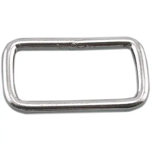 1/2" X 1" Rectangular Loop Silver 1/2" X 1" Rectangular Loop Silver