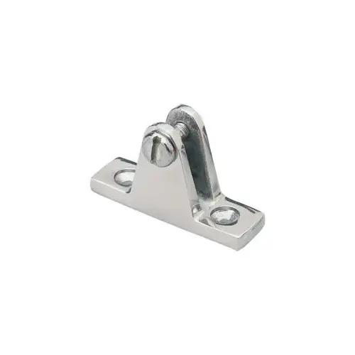 Stainless Steel Angled Deck Hinge Silver Stainless Steel Angled Deck Hinge Silver