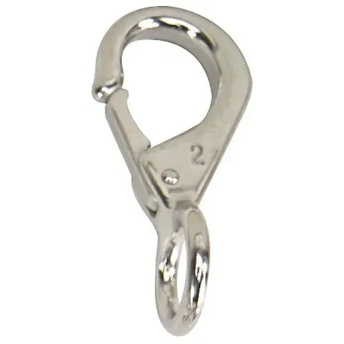 1/7" Fast Eye Snap Hook, 7/16" Eye Ring Diameter, 2" Length 1/7" Fast Eye Snap Hook, 7/16" Eye Ring Diameter, 2" Length