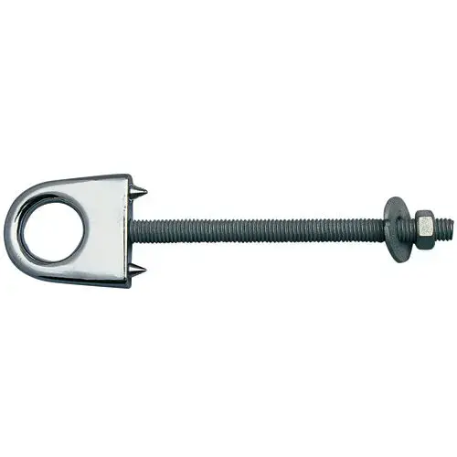 3/8" X 4 5/8" Chrome-Plated Zinc Bow Eye 3/8" X 4 5/8" Chrome-Plated Zinc Bow Eye