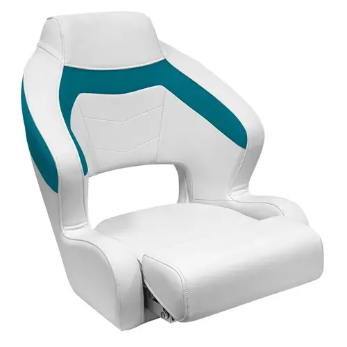 3338 BAJA XL Bucket Seat with Flip Up Bolster Brite White / Hot Teal 3338 BAJA XL Bucket Seat with Flip Up Bolster Brite White / Hot Teal