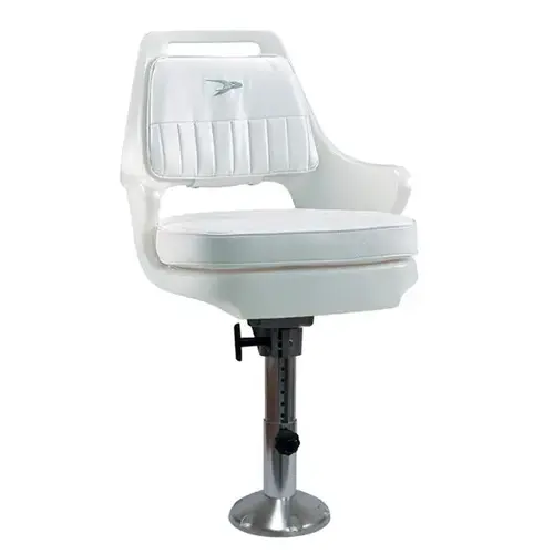Standard Pilot Chair with WP21-18S Pedestal Wise White Standard Pilot Chair with WP21-18S Pedestal Wise White