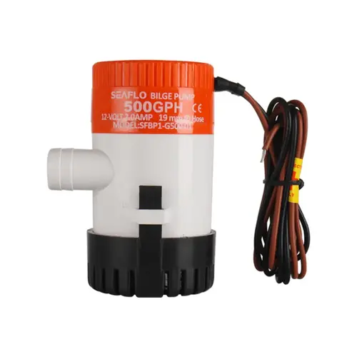 SEAFLO 01 Series 500 GPH 12V Bilge Pump, 3/4" Outlet, Marine Submersible, Anti-Airlock SEAFLO 01 Series 500 GPH 12V Bilge Pump, 3/4" Outlet, Marine Submersible, Anti-Airlock