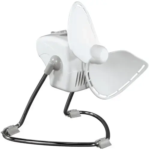 Compact 120V AC Fan White Compact 120V AC Fan White