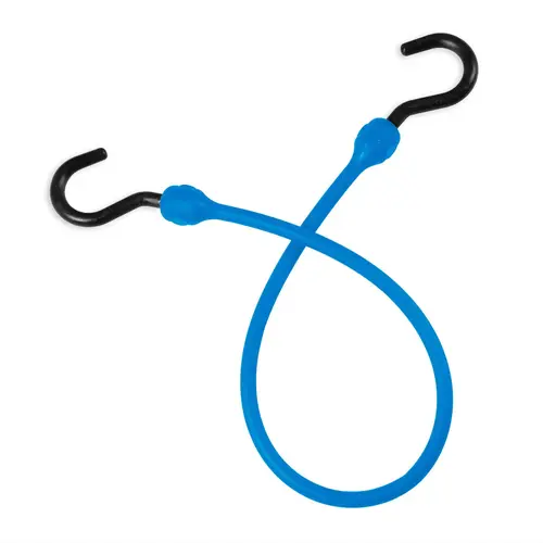 24" Polyurethane Cord with Heavy Duty Nylon Hook Ends, Blue 24" Polyurethane Cord with Heavy Duty Nylon Hook Ends, Blue