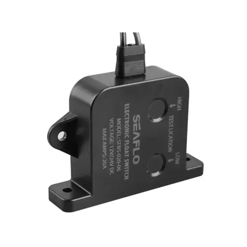 SEAFLO 20A Solid State Bilge Pump Switch, 12/24V Electric Field Sensor, No Moving Parts, Intelligent Water Level Detection SEAFLO 20A Solid State Bilge Pump Switch, 12/24V Electric Field Sensor, No Moving Parts, Intelligent Water Level Detection