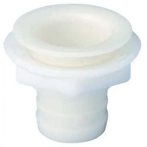 1 1/4" Straight Plastic Drain Fitting, Fits 1" Hose 1 1/4" Straight Plastic Drain Fitting, Fits 1" Hose