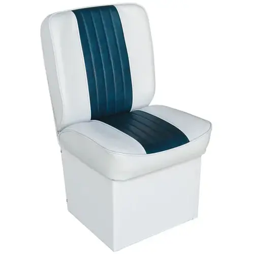 Premium Jump Seat - White/Navy Premium Jump Seat - White/Navy