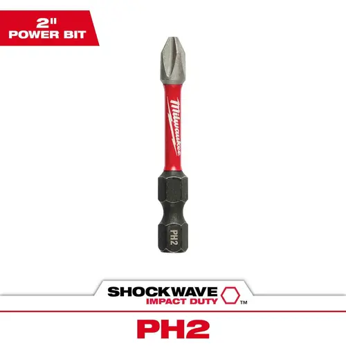 SHOCKWAVE 2" Impact Phillips #2 Power Bits, 250 Pack SHOCKWAVE 2" Impact Phillips #2 Power Bits, 250 Pack
