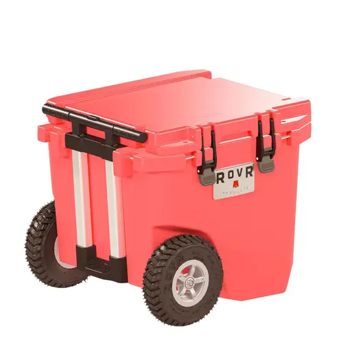 RollR 45 Quart Wheeled Hard Cooler with Telescopic Handle, Coral RollR 45 Quart Wheeled Hard Cooler with Telescopic Handle, Coral