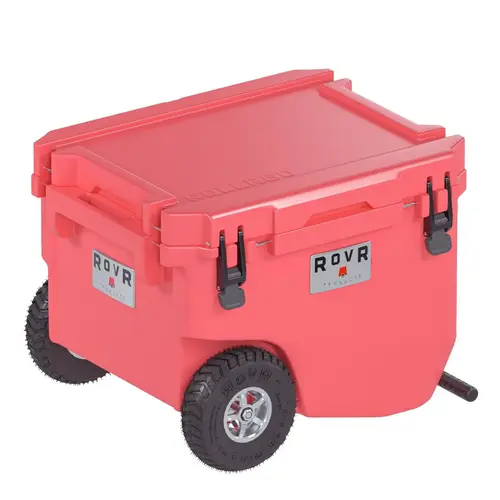 RollR 60 Quart Wheeled Hard Cooler with Tow Handle, Coral RollR 60 Quart Wheeled Hard Cooler with Tow Handle, Coral
