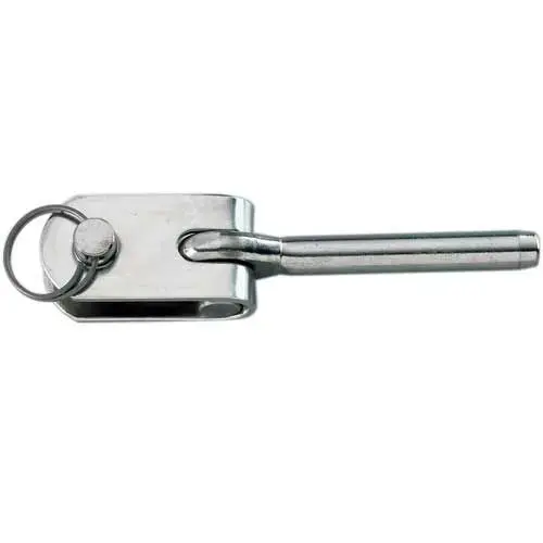 Stainless Steel Swage Eye with Toggle for 7/32" Wire, 3/8" Pin Stainless Steel Swage Eye with Toggle for 7/32" Wire, 3/8" Pin