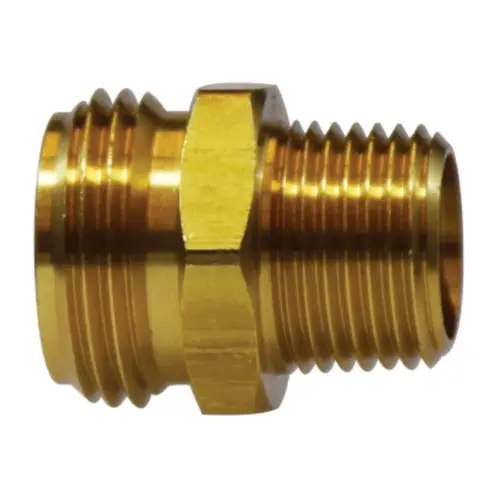 Brass Garden Hose-to-Pipe Adapters, Male Brass Garden Hose-to-Pipe Adapters, Male