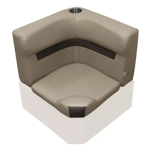 Wise DLX133-1900 DLX Series Pontoon Corner Cushion Set - Neutral / Meteor Wise DLX133-1900 DLX Series Pontoon Corner Cushion Set - Neutral / Meteor