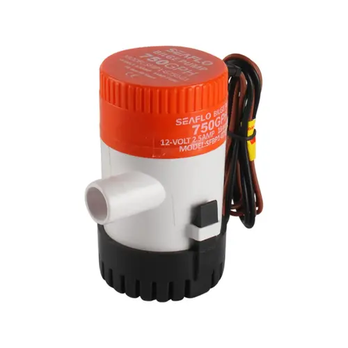 SEAFLO 01 Series 750 GPH Bilge Pump, 12V, 3/4" Outlet, Marine Submersible Pump with Anti-Airlock Protection SEAFLO 01 Series 750 GPH Bilge Pump, 12V, 3/4" Outlet, Marine Submersible Pump with Anti-Airlock Protection
