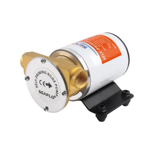 SEAFLO Marine 8 GPM Self-Priming Impeller Bilge Pump, 12V, Heavy-Duty, Reversible Flow SEAFLO Marine 8 GPM Self-Priming Impeller Bilge Pump, 12V, Heavy-Duty, Reversible Flow